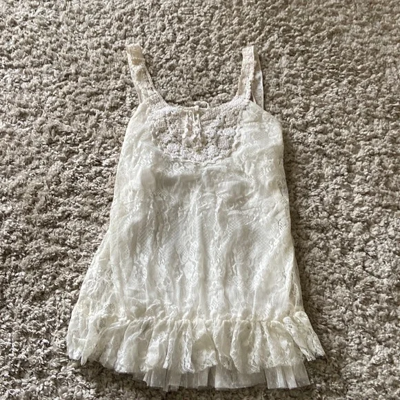 chinese dress ladies Midsummer Lace Gown  Cream